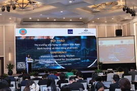 The workshop, “Vietnam’s Credit Rating Market: Orientation and Development Potential”, takes place in Hanoi on November 12, 2025. (Photo: VietnamPlus)