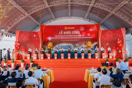 The Bai Dat Do (Ruby Beach) Mixed-Use Urban Area and the Ong Quan mountain Eco-Tourism Mixed-Use Urban Area officially broke ground on January 28. (Photo: Sun Group)