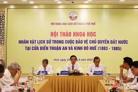 The workshop is held by the Hue Association of Historical Science on June 24. (Photo: VNA) 
