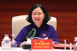 Bui Thi Minh Hoai, Politburo member and Secretary of the 17th-tenure Hanoi Party Committee, has been re-elected as Secretary of the 18th Hanoi Party Committee for the 2025–2030 term. (Photo: VNA)