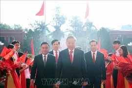 Party General Secretary To Lam comes to attend the first congress of the Party Organisation of Central Party Agencies for the 2025-2030 term on September 24. (Photo: VNA)