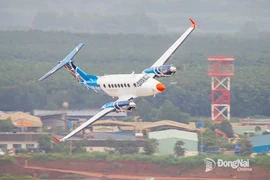 A flight test at the airport (Photo: baodongnai.com.vn)