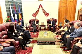 Vietnamese Ambassador to Russia Dang Minh Khoi extends his best wishes to Lao Ambassador Siphandone Oybuabuddy, his spouse, and all staff at the embassy, on the occasion of the 50th National Day of Laos (December 2, 1975-2025) 