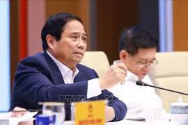 Prime Minister Pham Minh Chinh speaks at the second meeting of the Government Steering Committee on Science, Technology, Innovation, Digital Transformation and Project 06 (Photo: VNA)