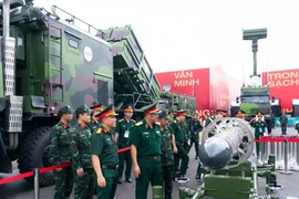 Viettel is presenting 50 cutting-edge civilian and military technology products at the national exhibition "80-Year Journey of Independence – Freedom – Happiness”. (Photo: VNA)