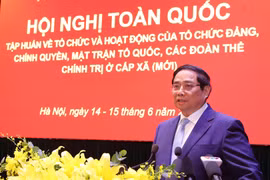 Prime Minister Pham Minh Chinh at the national training conference (Photo: VNA)
