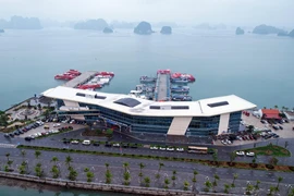 A view of Ao Tien Passenger Port which serves tourist tours on Bai Tu Long Bay. (Photo: VNA)