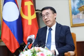 Head of the External Relations Commission of the Lao People's Revolutionary Party (LPRP) Central Committee Bounleua Phandanouvong (Photo: VNA)