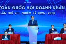 Prime Minister Pham Minh Chinh speaks at the 8th National Congress of the Vietnam Young Entrepreneurs' Association (VYEA) for the 2025 – 2030 term in Hanoi on November 27, 2025. (Photo: VNA)