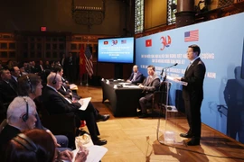 State President Luong Cuong speaks at the event (Photo: VNA)