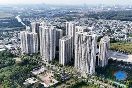 An apartment complex in Long Binh ward, Ho Chi Minh City. (Photo: VNA)