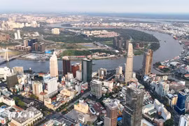 A bird's eye view of Ho Chi Minh City (Photo: VNA)