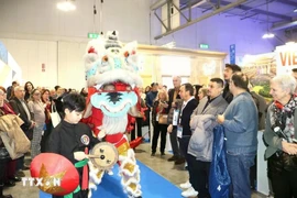 Traditional Vietnamese art performances attract visitors at the International Tourism Exchange (BIT) Milan 2025. (Photo: VNA)