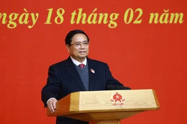 Prime Minister Pham Minh Chinh speaks at the conference (Photo: VNA)