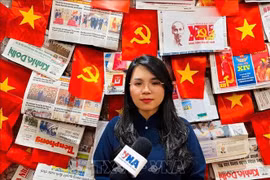 Le Thi Quynh Hoa, a postdoctoral researcher at City University of Hong Kong (Photo: VNA)