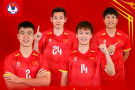 Do Duy Manh, Nguyen Hai Long, Nguyen Hoang Duc, and Nguyen Van Vi will join the ASEAN All-Stars Team in a friendly against Manchester United in Malaysia on May 28. (Photo: VFF)