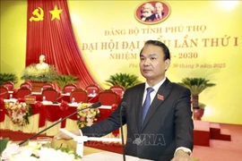 Secretary of the Phu Tho Party Committee Dang Xuan Phong delivers opening remarks (Photo: VNA)