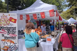 The Vietnamese stall at the 4th ASEAN Plus Friends Bazaar in Athens on May 9–10. (Photo: VNA)