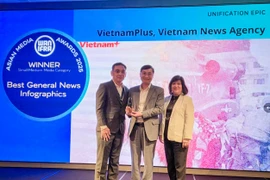 VietnamPlus wins Best General News Infographics Award at Asian Media Leaders Summit