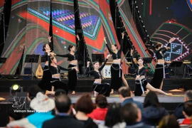 A performance at the Spring Fair held at the Vietnam Exposition Centre in Hanoi in February 2026. (Photo: VNA)