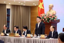 Deputy Minister of Planning and Investment Tran Quoc Phuong speaks at the press conference (Photo: VNA)