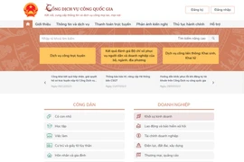 A screenshot of the National Public Service Portal.
