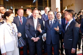 National Assembly Chairman Tran Thanh Man on November 24 receives a delegation of the European–ASEAN Business Council (EU-ABC) and the European Chamber of Commerce in Vietnam (EuroCham). (Photo: VNA)
