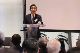 Vietnamese Ambassador to Thailand Pham Viet Hung speaks at the forum. (Photo: VNA)