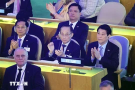 State President Luong Cuong and the Vietnamese delegation attend the High-level Meeting marking the 80th anniversary of the United Nations. (Photo: VNA)