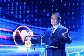 PM Pham Minh Chinh speaks at the event (Photo: VNA)