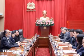 At the meeting between Minister of Public Security General Luong Tam Quang and Amandeep Singh Gill, United Nations Under-Secretary-General and Special Envoy on Technology to the UN Secretary-General, in Hanoi on January 16, 2025. (Photo: VNA)