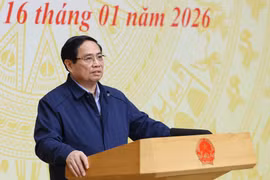 Prime Minister Pham Minh Chinh addresses the conference (Photo: VNA)