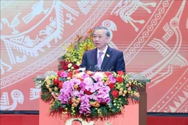 Party General Secretary To Lam addresses the grand ceremony to celebrate the Government’s 80th founding anniversary in Hanoi on August 20 (August 28, 1945 - 2025). (Photo: VNA)