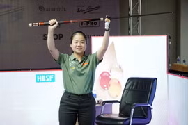 Nguyen Duc Yen Sinh crowned Asian women’s three-cushion billiards champion (Photo: VNA)