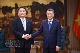 Prime Minister Le Minh Hung receives Governor of Japan’s Yamanashi prefecture Nagasaki Kotaro in Hanoi on May 11. (Photo: VNA