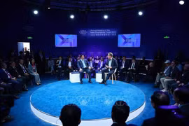 The policy dialogue themed “Vietnam’s New Era: From Vision to Action” on June 25, a highlight of the WEF's 16th Annual Meeting of the New Champions in Tianjin, China. (Photo: VNA)