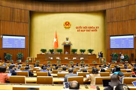 National Assembly deputies votes on the revised Law on Planning on December 10. (Photo: VNA)