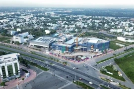 An aerial view of Tay Ninh Province. Following the merger, Tay Ninh now has 46 industrial parks. ( Photo: vneconomy.vn)