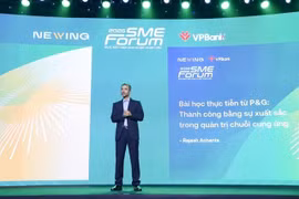 Rajesh Achanta, former vice president of Asia-Pacific supply chain operations at P&G, speaks at the SME Forum 2026 held in Ho Chi Minh City on March 20. (Photo courtesy of the organiser)