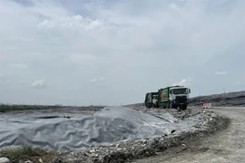 A corner of the Da Phuoc waste treatment complex in HCM City’s Hung Long commune. (Photo: sggp.org.vn)