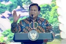Indonesian President Prabowo Subianto speaks at the inauguration of the Sanur Health Special Economic Zone (SEZ) and Bali International Hospital (BIH) in Denpasar, Bali, on June 25. (Photo: ANTARA)