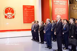 General Secretary of the Communist Party of Vietnam (CPV) Central Committee and State President To Lam visits the Museum of the Communist Party of China (CPC) in Beijing on April 15. (Photo: VNA)