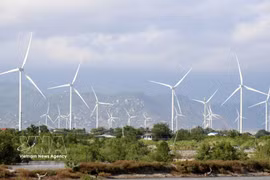 The southern area of Khanh Hoa province holds significant potential for developing wind power projects. (Photo: VNA)