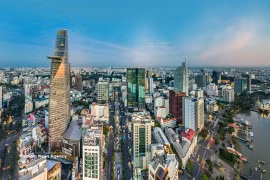  A view of Ho Chi Minh City’s skyline, Vietnam’s largest economic hub (Photo: VNA)