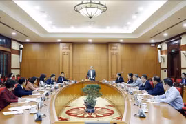 An overview of the working session on the enforcement of Party and State’s policies and guidelines for persons with disabilities in Hanoi on December 3 (Photo: VNA)