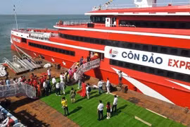 Thang Long ferry at Cau Da port in Ba Ria - Vung Tau province. (Photo: VNA)