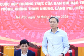 Major General Nguyen Quoc Toan, Chief of the Office and spokesperson of the Ministry of Public Security, speaks at the event. (Photo: VNA)