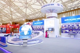 The Vietnam News Agency’s exhibition booth at the national exhibition themed “80-Year Journey of Independence – Freedom – Happiness” (Photo: VNA)