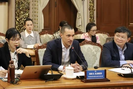 ADB Vietnam Deputy Country Director Ron H. Slangen speaks at the working session (Photo: VNA)