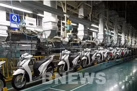 Motorbike production line of Honda Vietnam, a factory based in Phu Tho province of Japan's Honda. (Photo: VNA)